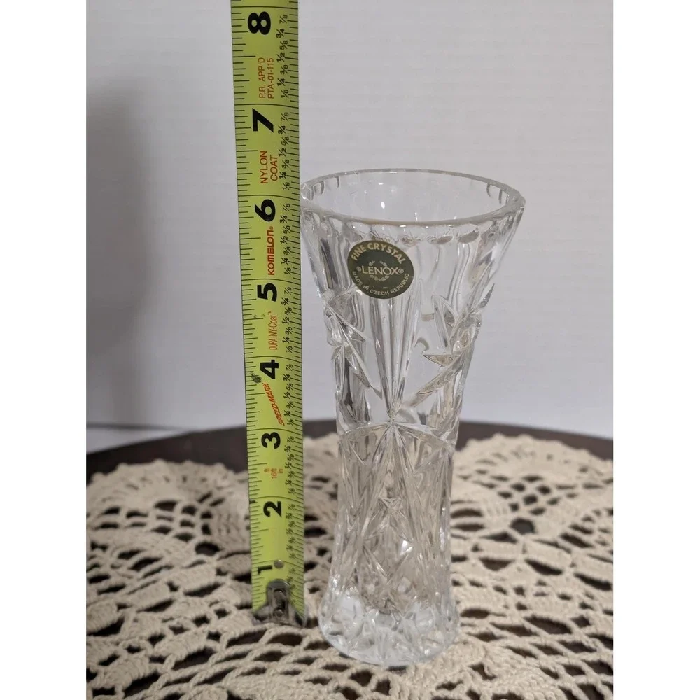 Made In USA LENOX Fine Crystal Star Vases 6
